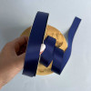 Лента атлас Ding Xin 2.5 см * 90 м - #0371 Синий Темный
